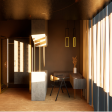 c'est un rendu 3d de la chambre d'hotel pour un concour pour Formica 