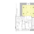 Plan - Espace disponible fermé en sous location : 13 m