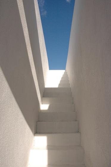 Vue de l'escalier extérieur.
