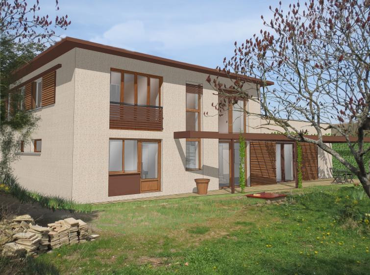 Une façade retravaillée en l'ouvrant au Sud radicalement.