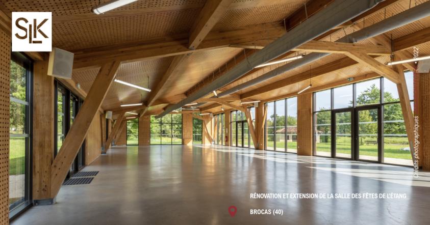 Salle des fêtes à Brocas (40) | SLK-ARCHITECTES