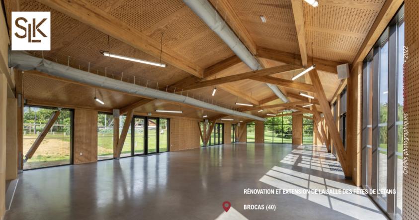 Salle des fêtes à Brocas (40) | SLK-ARCHITECTES
