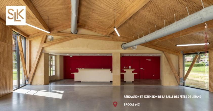 Salle des fêtes à Brocas (40) | SLK-ARCHITECTES
