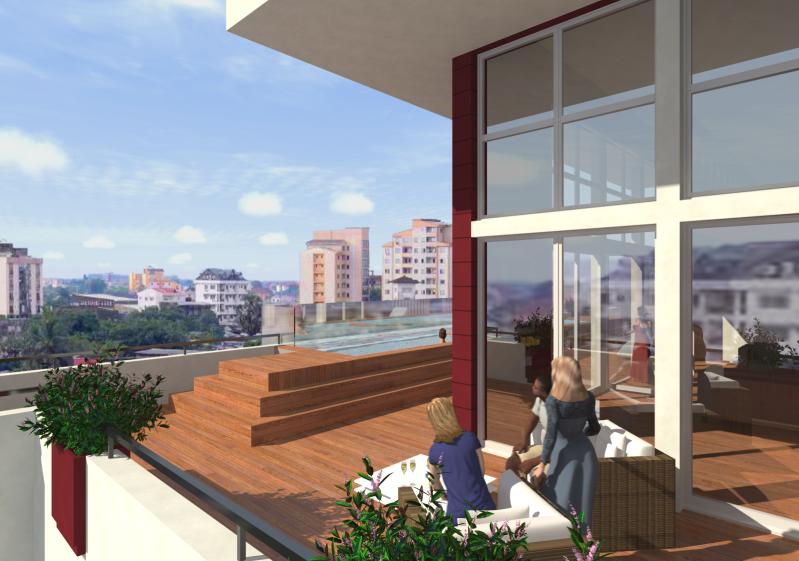 Penthouse au dernier étage de l'immeuble R+9 de haut standing