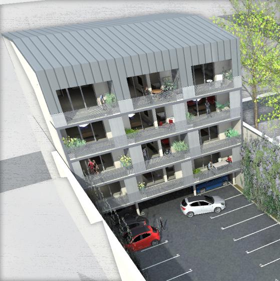 Façade intérieure : calcul des avancées pour une protection solaire bioclimatiqu