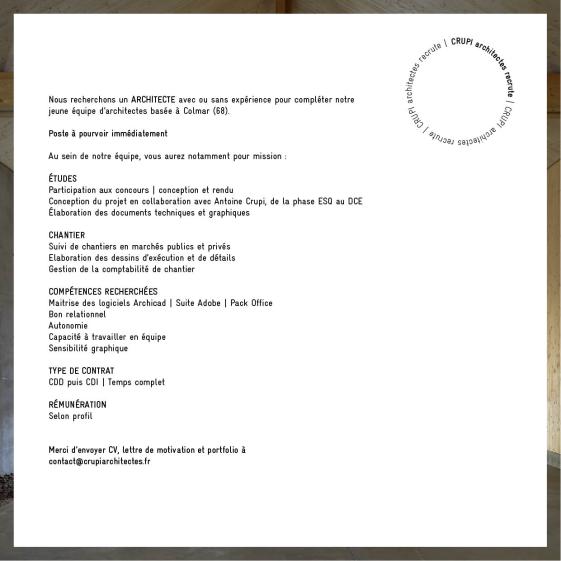 Offre d'emploi