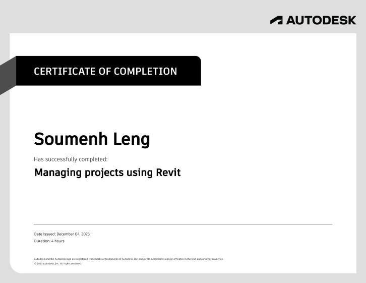 Certificate of completion_Revit Course