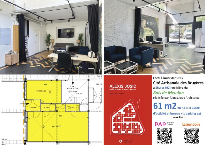 2 photos et 1 plan du local