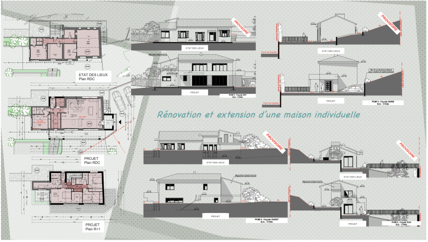 Rénovation d'une maison à Allauch - Phase PC