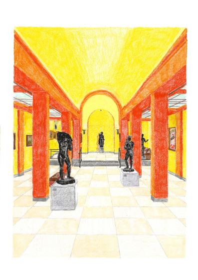 Perspective à la main du Musée de l'Annonciade, Saint-Tropez