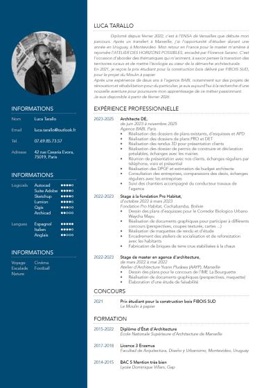 Curriculum vitæ - 2025