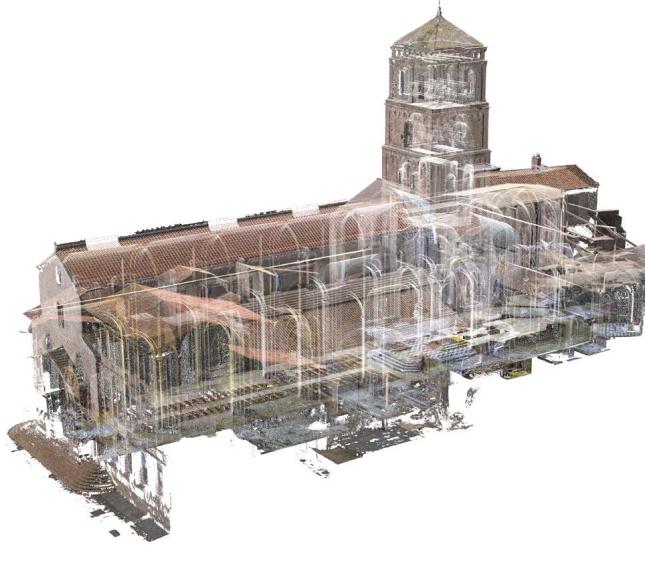 Relevé 3D Cathédrale Arles