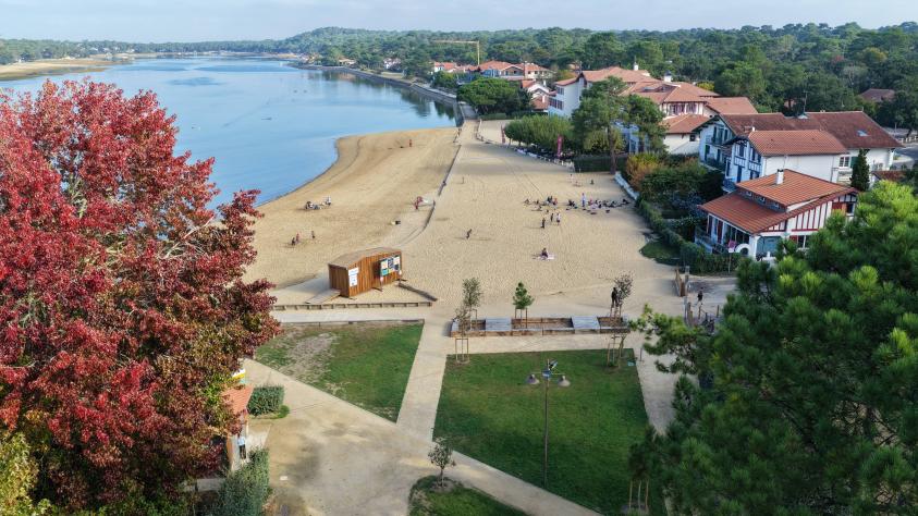 Vue des aménagements réalisés par A+R Paysages sur les plages d'Hossegor