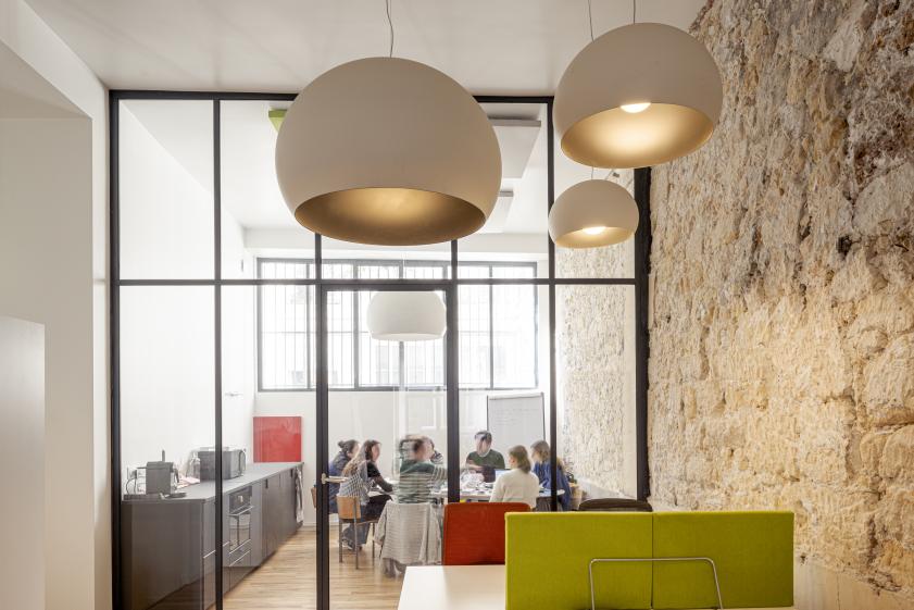 Cuisine salle à manger partagée