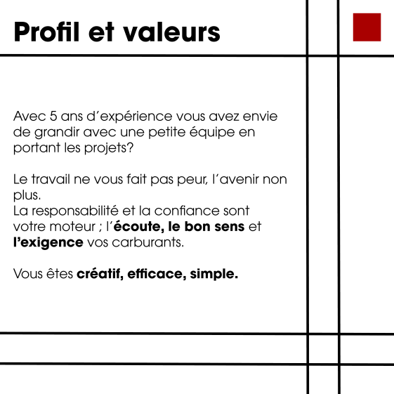 profil et valeurs
