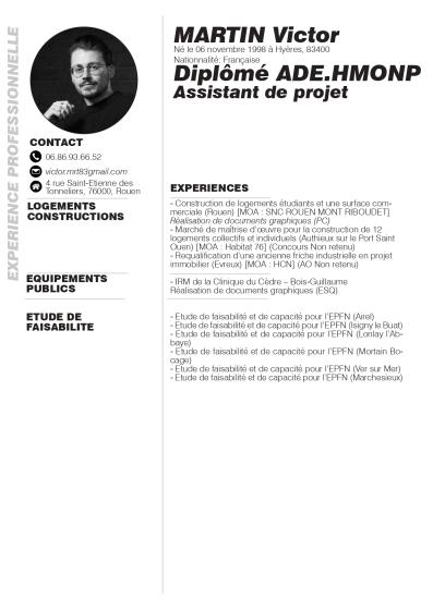 Expérience professionnelle 1/2