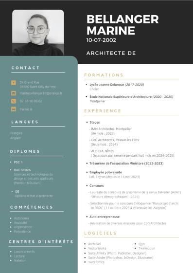 BELLANGER Marine - CV