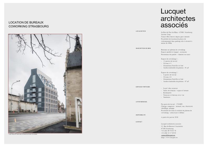 Vue projet depuis la rue du Port du Rhin