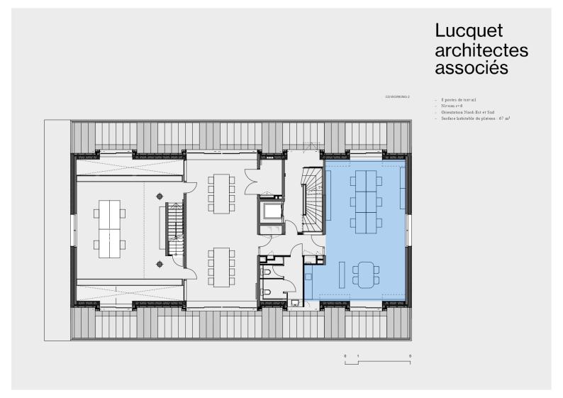 Coworking 2 : R+6 - 67 m2