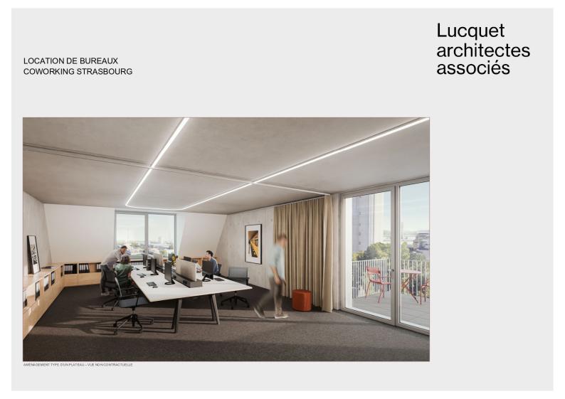 Aménagement type d'un plateau - non contractuelle