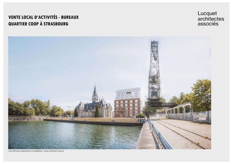 Vue depuis le bassin du commerce - non contractuelle