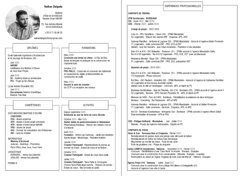 Curriculum vitæ