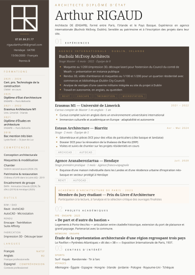 Arthur Rigaud CV