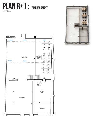 Plan R+1 Aménagement