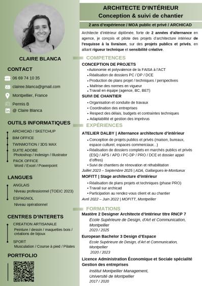 Curriculum vitae - BLANCA Claire