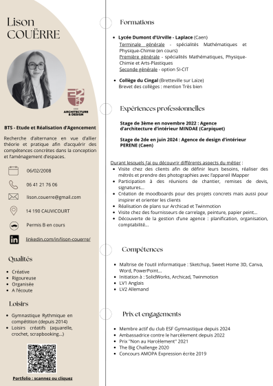 CV Lison COUERRE