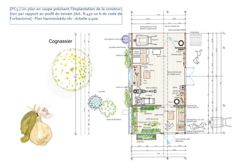 Permis de Construire Le Cabanon biologique Rouge Pierre-Paul GRASSE