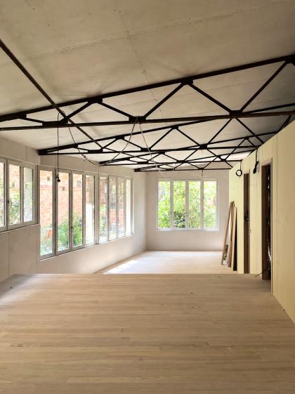 Espace intérieur en travaux