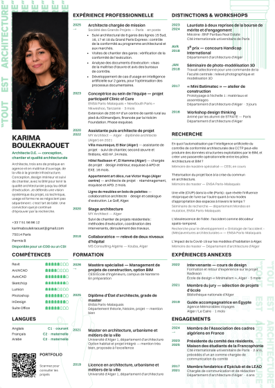 CV Karima Boulekraouet 2026