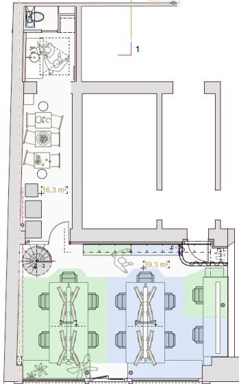 Open space et  espace 'pause'