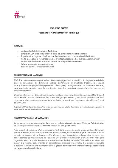 fiche de poste page 1
