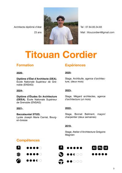 CV Titouan Cordier