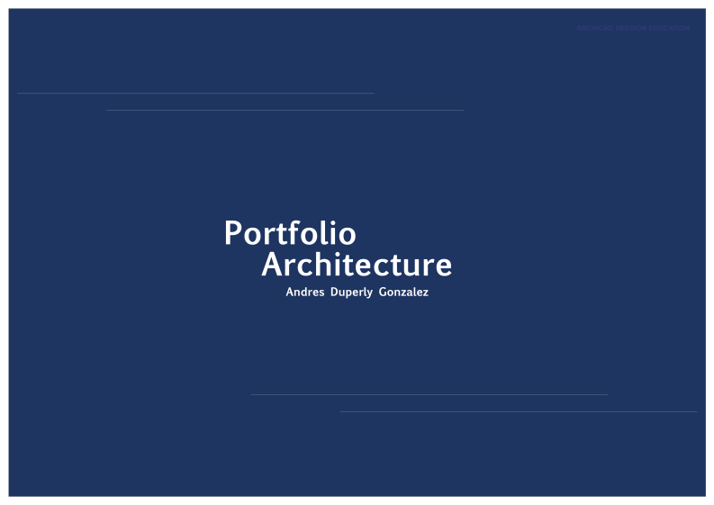 Portafolio avec projets d'architecture, technicien d'études du bâtiment en des projets et stages.