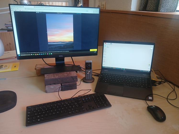 PC DELL Precision3540 + écran 24"