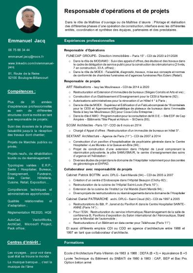 Mon CV