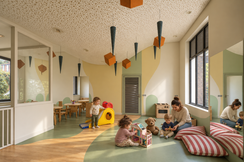 Houilles — aménagement intérieur d’une crèche