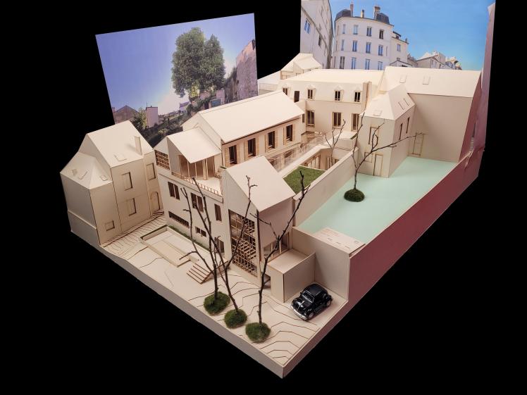 Maquette réalisée pour l'obtention du master et DE. Sujet : Transformation d'une ancienne imprimerie