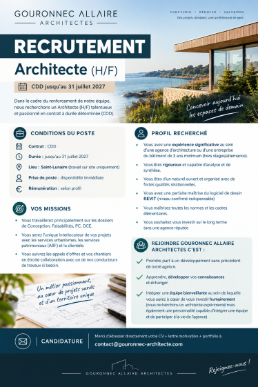 Annonce CDD Architecte