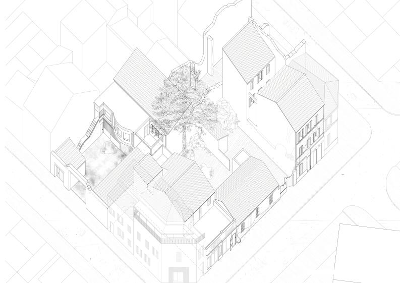 Axonométrie état des lieux (projet de fin d'études)