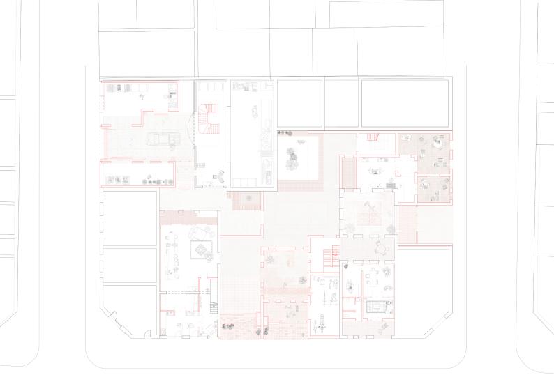 Plan de rez-de-chaussée (projet de fin d'études)