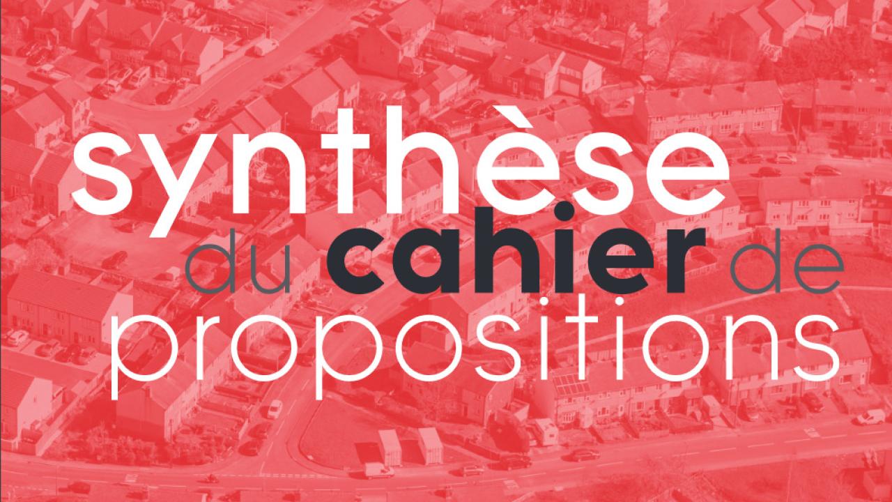 Synthèse des propositions des architectes Synthèse des propositions des architectes