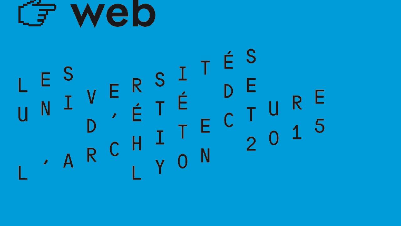 Analyse des contributions web Universités d'été de l'architecture 2015 Analyse des contributions web Universités d'été de l'architecture 2015