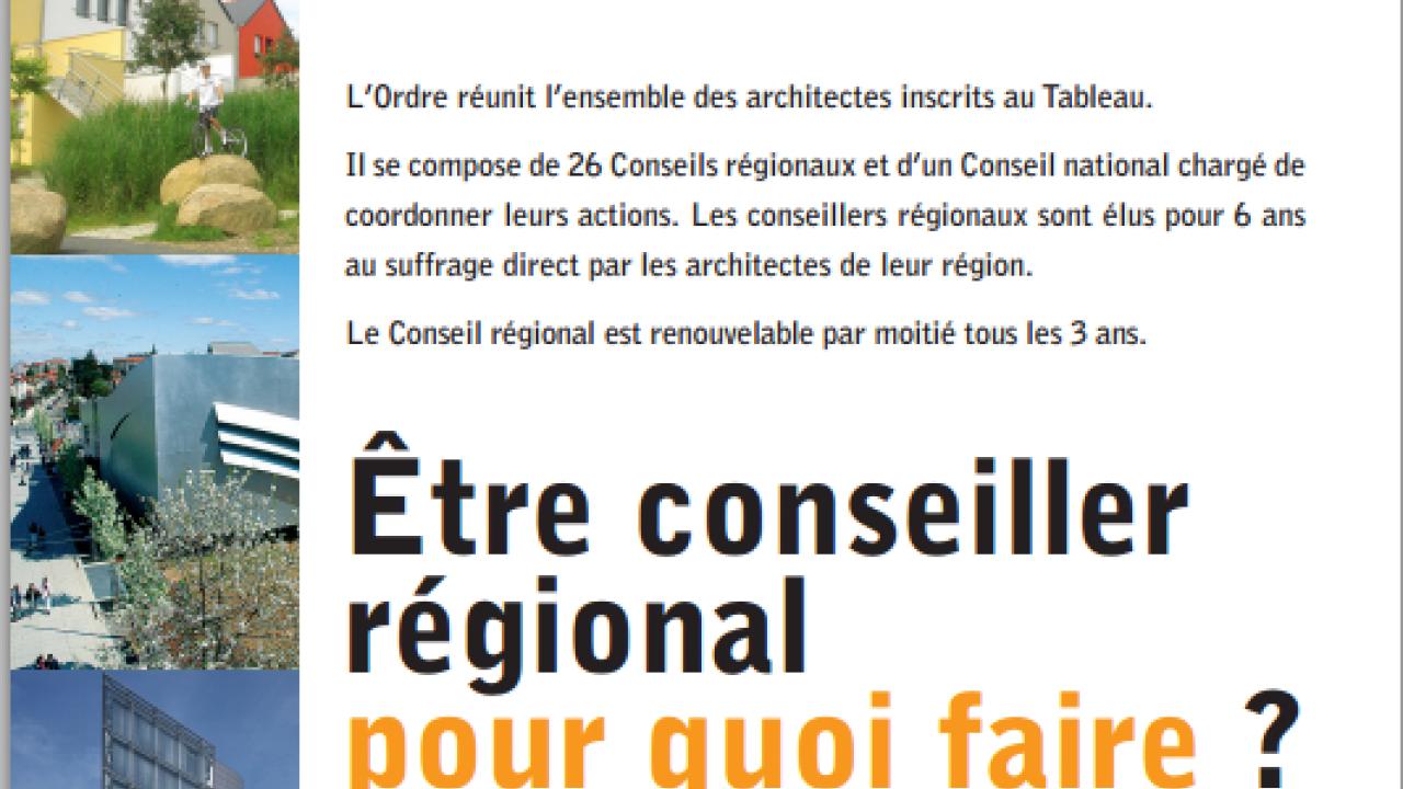 couv - Etre conseiller régional