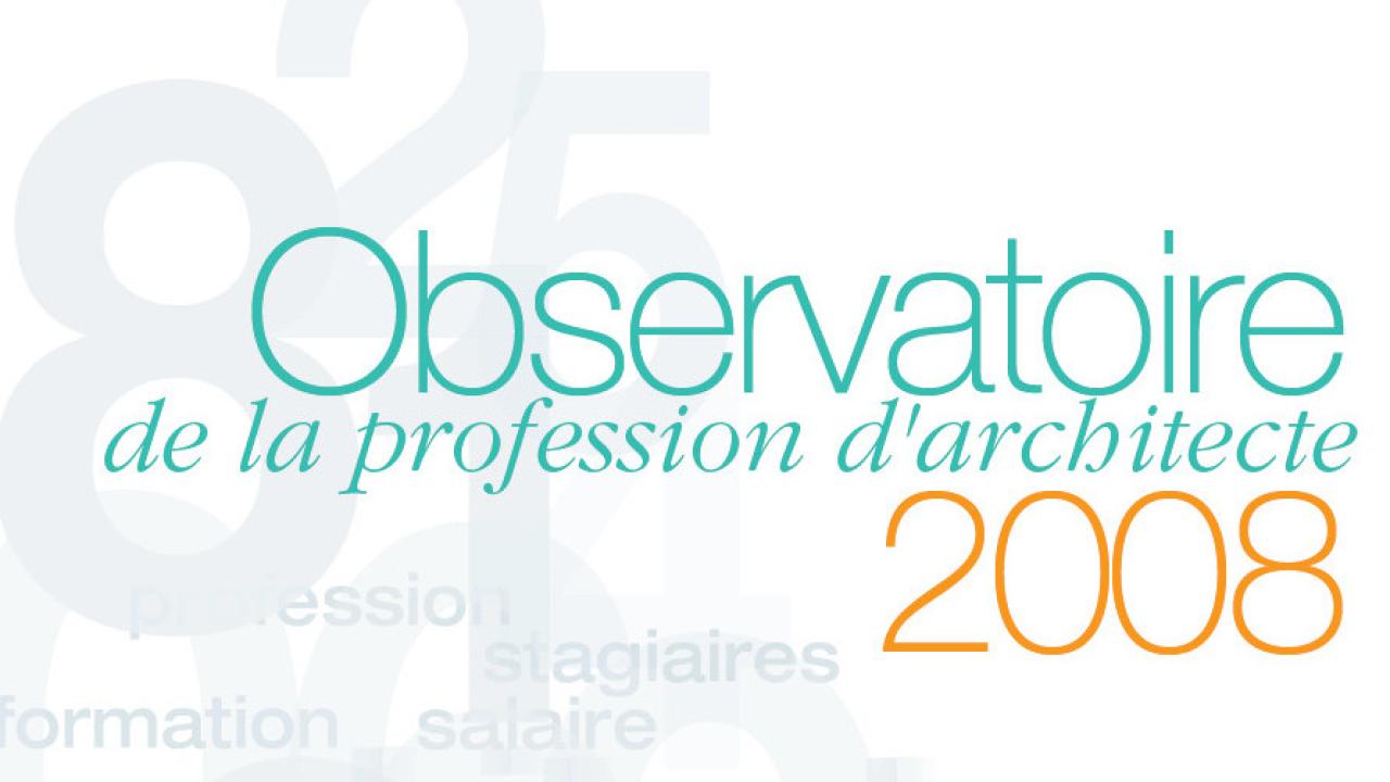 Couverture - Observatoire 2008 Couverture - Observatoire 2008