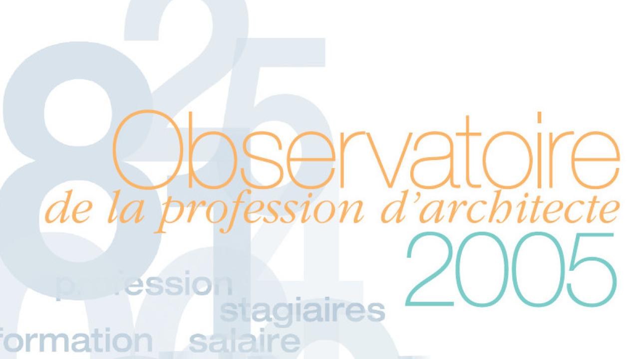 Couverture - Observatoire 2005 Couverture - Observatoire 2005