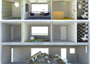  Illustration de la production de déchets dans le bâtiment